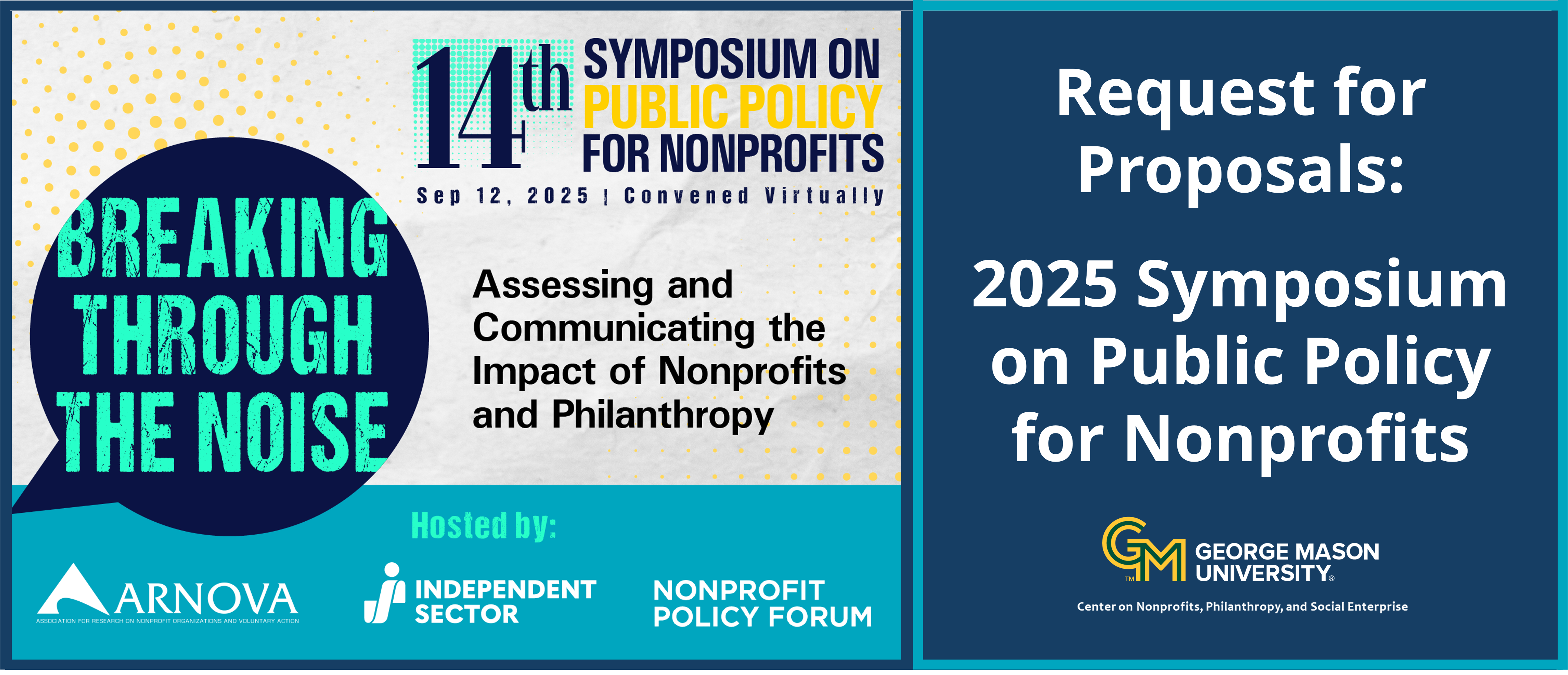 Proposals Due May 9, 2025 for the 2025 Symposium on Public Policy for Nonprofits